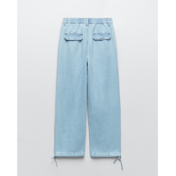 Zara HIGH RISE Z1975 DRAWSTRING JOGGER JEANS - Picture 5 of 9
